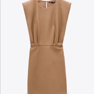 Faux leather dress
